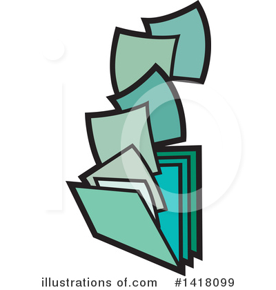 Royalty-Free (RF) Files Clipart Illustration by Lal Perera - Stock Sample #1418099