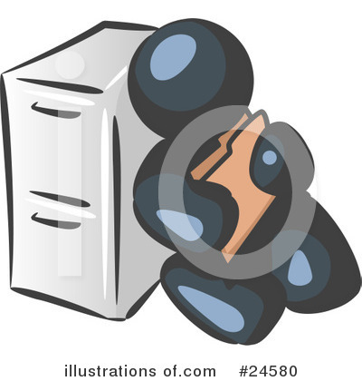 Filing Cabinet Clipart #24580 by Leo Blanchette
