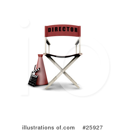 Directors Chair Clipart #25927 by KJ Pargeter