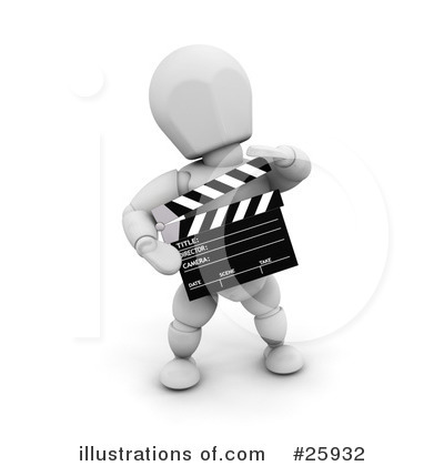 Clapper Board Clipart #25932 by KJ Pargeter
