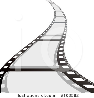Royalty-Free (RF) Film Strip Clipart Illustration by michaeltravers - Stock Sample #103582