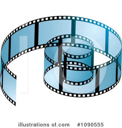 Royalty-Free (RF) Film Strip Clipart Illustration by michaeltravers - Stock Sample #1090555