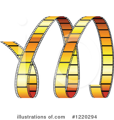 Royalty-Free (RF) Film Strip Clipart Illustration by cidepix - Stock Sample #1220294