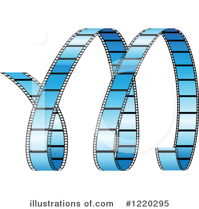 Royalty-Free (RF) Film Strip Clipart Illustration by cidepix - Stock Sample #1220295