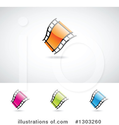 Royalty-Free (RF) Film Strip Clipart Illustration by cidepix - Stock Sample #1303260