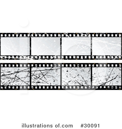 Royalty-Free (RF) Film Strip Clipart Illustration by KJ Pargeter - Stock Sample #30091