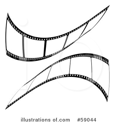 Royalty-Free (RF) Film Strip Clipart Illustration by michaeltravers - Stock Sample #59044