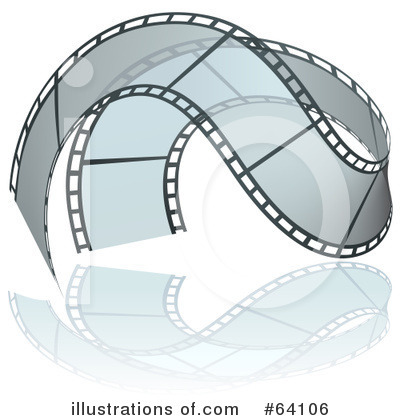 Royalty-Free (RF) Film Strip Clipart Illustration by dero - Stock Sample #64106