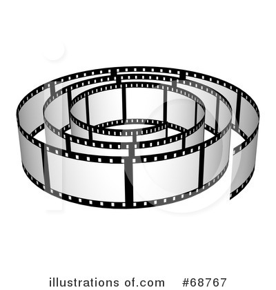 Royalty-Free (RF) Film Strip Clipart Illustration by ShazamImages - Stock Sample #68767
