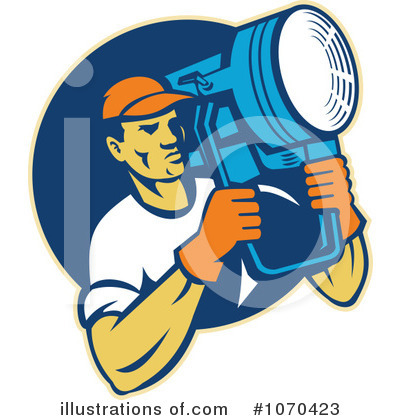 Royalty-Free (RF) Filming Clipart Illustration by patrimonio - Stock Sample #1070423
