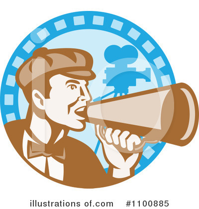 Royalty-Free (RF) Filming Clipart Illustration by patrimonio - Stock Sample #1100885