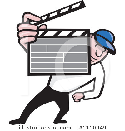 Royalty-Free (RF) Filming Clipart Illustration by patrimonio - Stock Sample #1110949