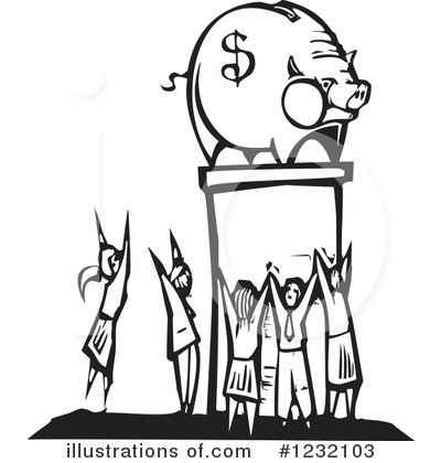 Piggy Bank Clipart #1232103 by xunantunich