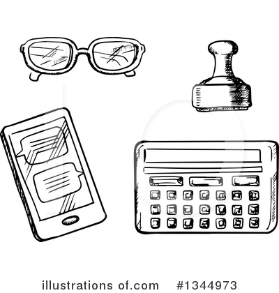 Smartphone Clipart #1344973 by Vector Tradition SM