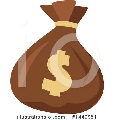 Money Bag Clipart #1449951 by Vector Tradition SM