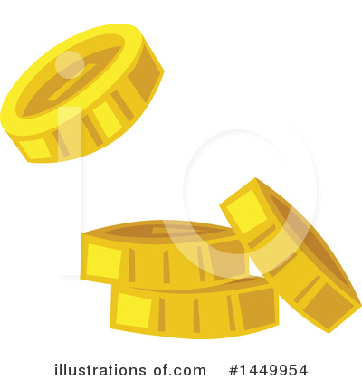 Coins Clipart #1449954 by Vector Tradition SM