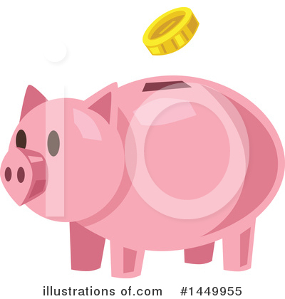 Piggy Bank Clipart #1449955 by Vector Tradition SM