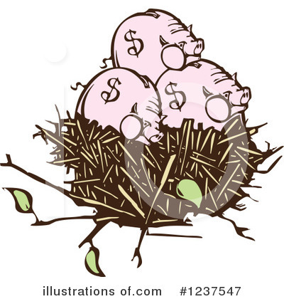 Piggy Bank Clipart #1237547 by xunantunich