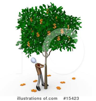 Money Tree Clipart #15423 by 3poD