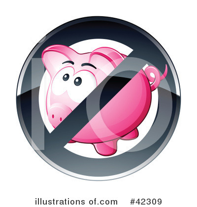 Piggy Bank Clipart #42309 by beboy