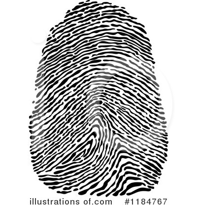 Finger Print Clipart #1184767 by Vector Tradition SM
