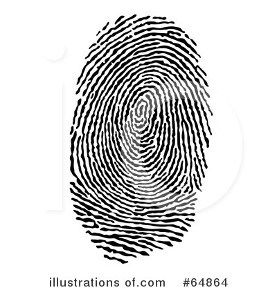 Royalty-Free (RF) Fingerprint Clipart Illustration by Frog974 - Stock Sample #64864