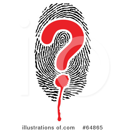 Royalty-Free (RF) Fingerprint Clipart Illustration by Frog974 - Stock Sample #64865