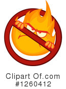 Fire Character Clipart #1260412 by Hit Toon