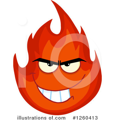 Flame Clipart #1260413 by Hit Toon