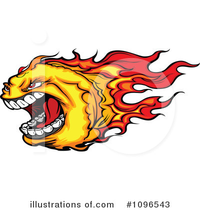 Flames Clipart #1096543 by Chromaco