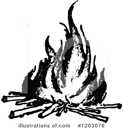 Royalty-Free (RF) Fire Clipart Illustration by Prawny Vintage - Stock Sample #1203076