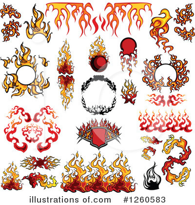 Royalty-Free (RF) Fire Clipart Illustration by Chromaco - Stock Sample #1260583