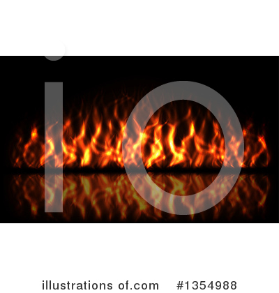 Flames Clipart #1354988 by vectorace