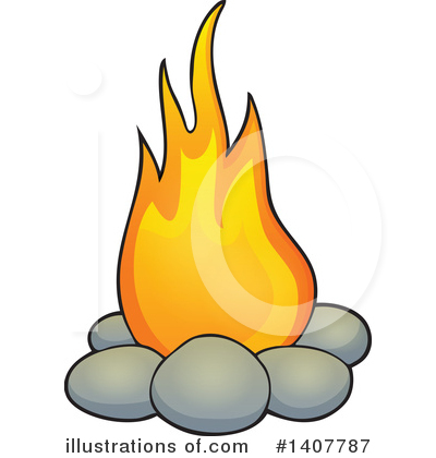 Royalty-Free (RF) Fire Clipart Illustration by visekart - Stock Sample #1407787