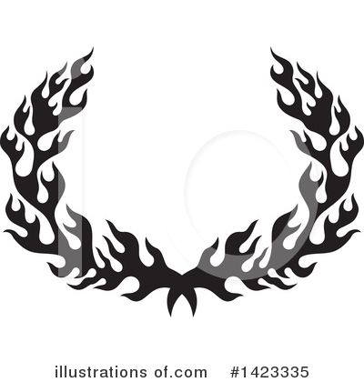 Flames Clipart #1423335 by Any Vector