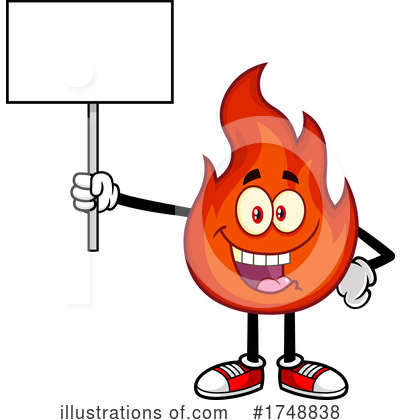 Fire Character Clipart #1748838 by Hit Toon