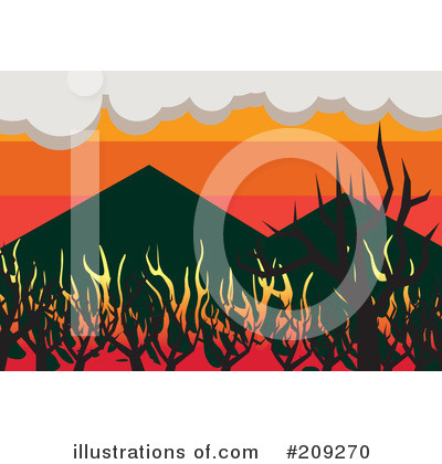 Royalty-Free (RF) Fire Clipart Illustration by mayawizard101 - Stock Sample #209270