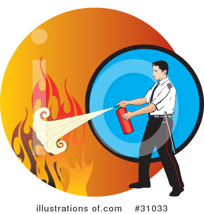 Fire Extinguisher Clipart #31033 by David Rey