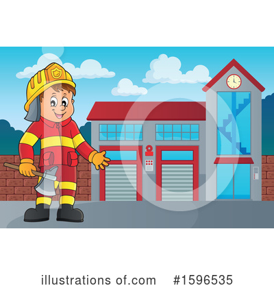 Firefighter Clipart #1596535 by visekart
