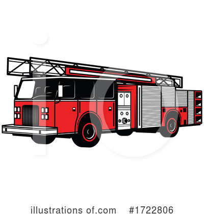 Fire Truck Clipart #1722806 by Vector Tradition SM