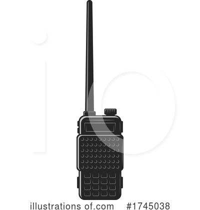 Walkie Talkie Clipart #1745038 by Vector Tradition SM