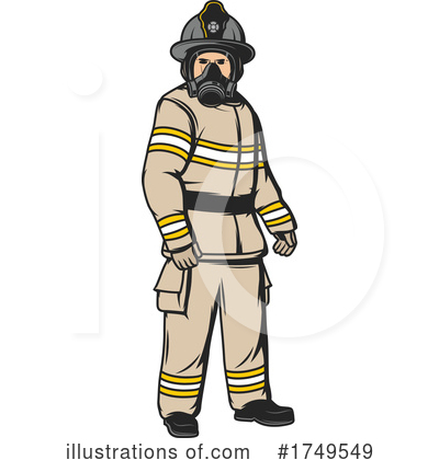 Fire Fighter Clipart #1749549 by Vector Tradition SM