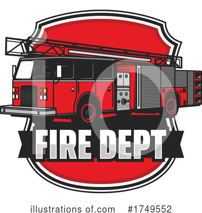 Fire Truck Clipart #1749552 by Vector Tradition SM