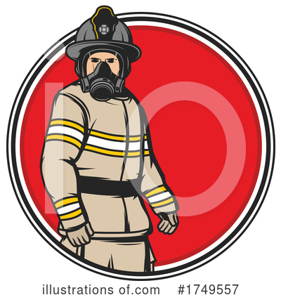 Firefighter Clipart #1749557 by Vector Tradition SM