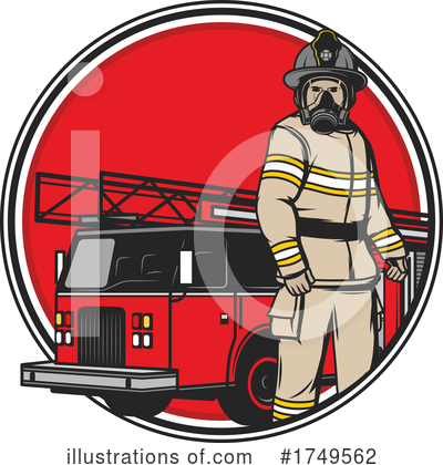Fire Truck Clipart #1749562 by Vector Tradition SM