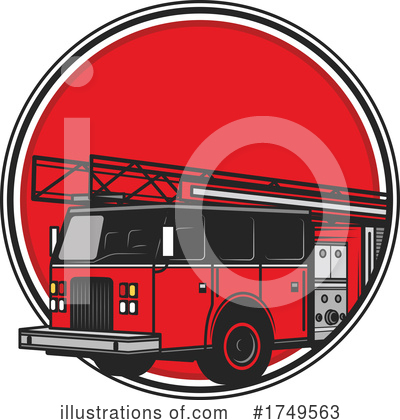 Fire Truck Clipart #1749563 by Vector Tradition SM