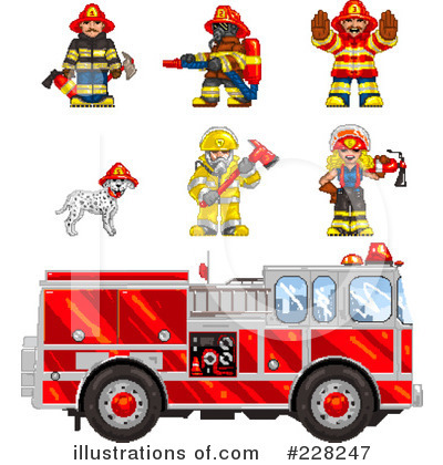 Fire Truck Clipart #228247 by Tonis Pan