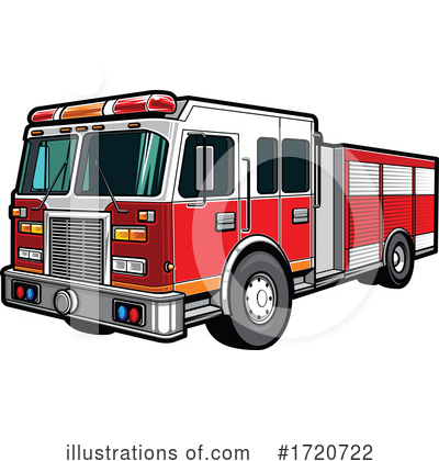 Fire Truck Clipart #1720722 by Vector Tradition SM