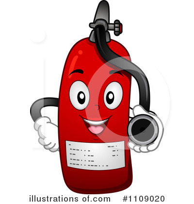Royalty-Free (RF) Fire Extinguisher Clipart Illustration by BNP Design Studio - Stock Sample #1109020