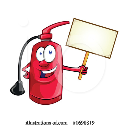 Royalty-Free (RF) Fire Extinguisher Clipart Illustration by Domenico Condello - Stock Sample #1690819